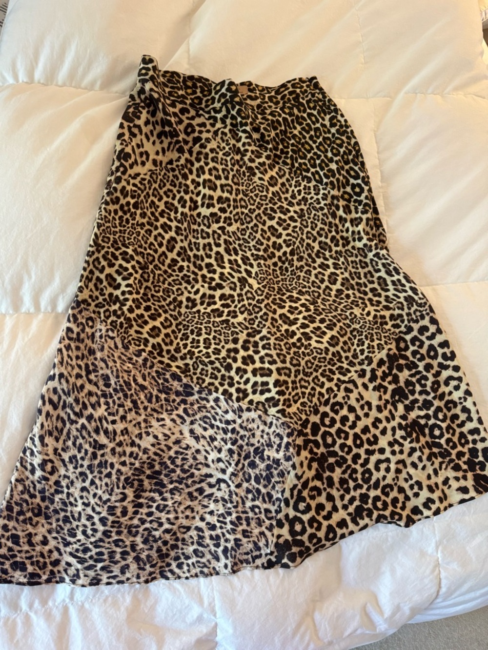Kachel x Anthropologie Leopard Print A-Line Skirt - Tan & Brown